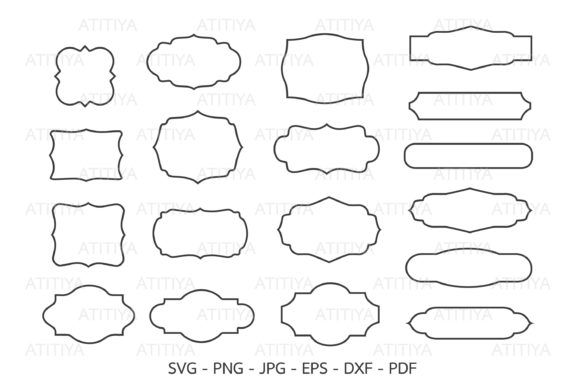 18 Vintage Frames, Decorative Frames Graphics