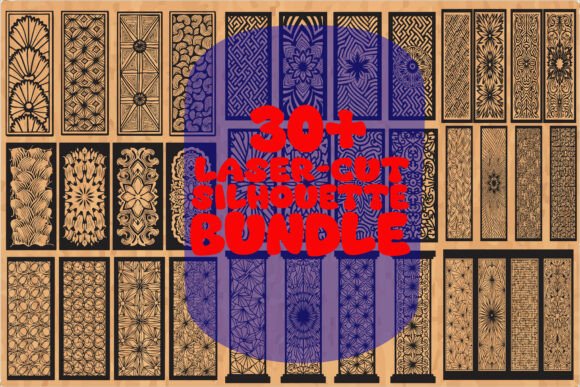 30 Laser Cut Decorative Screen SVG Bundle: Graphics & Illustrations