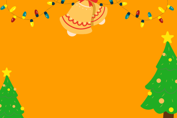 Chirstmas Orange with Decorative Graphics