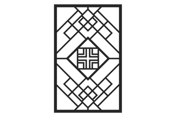 Decorative Door Mosaic Graphics for Modern Branding