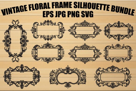 Decorative Wedding Border Bundle: Graphics & Illustrations