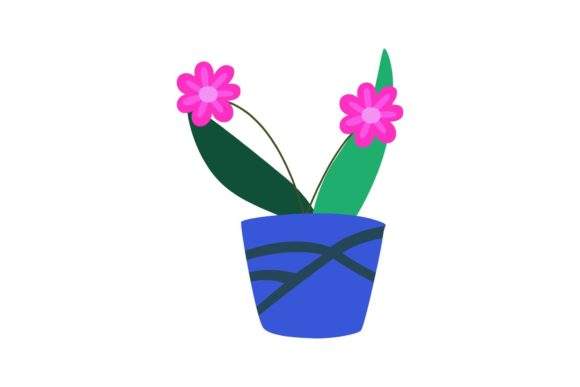 Drawing Flower Decorative Graphics for Digital Sellers