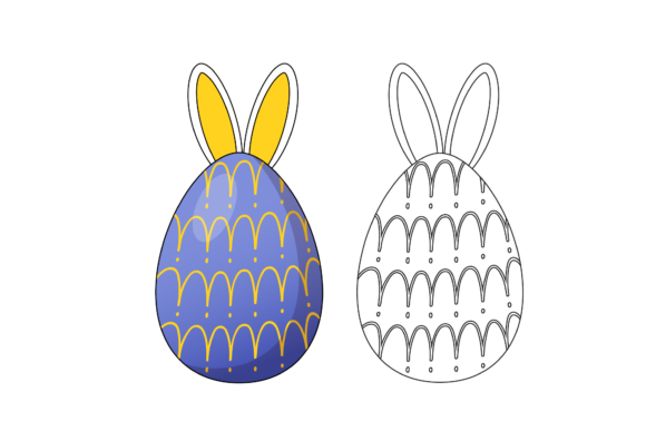 Easter Bunny Egg Decorative Graphics