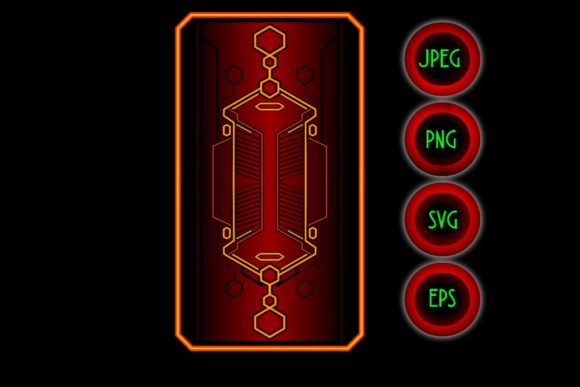 Glowing Red Fire Decorative Card Bg Graphics & Illustrations