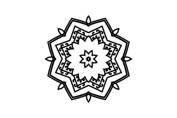 Mandala Decorative Motif Tatto: Graphics & Illustrations for Handmade Crafters