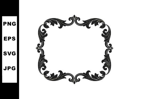 Ornate Decorative Vintage Frame Border V Graphics