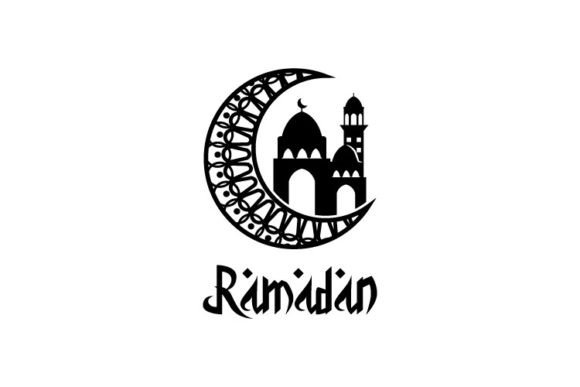 Ramadan Kareem Decorative Moon Graphics for Local Branding