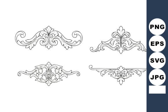 Vintage Ornamental Decorative Elements V: Graphics & Illustrations